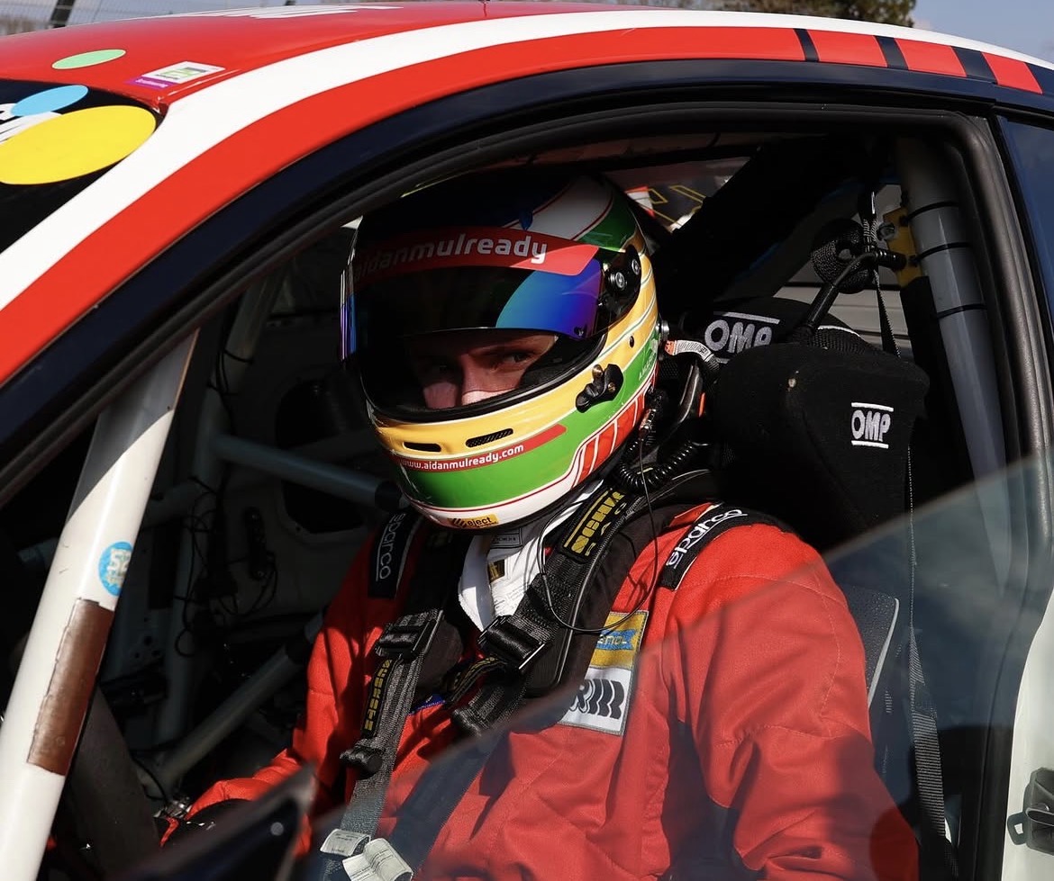 Aidan Mulready in the cockpit