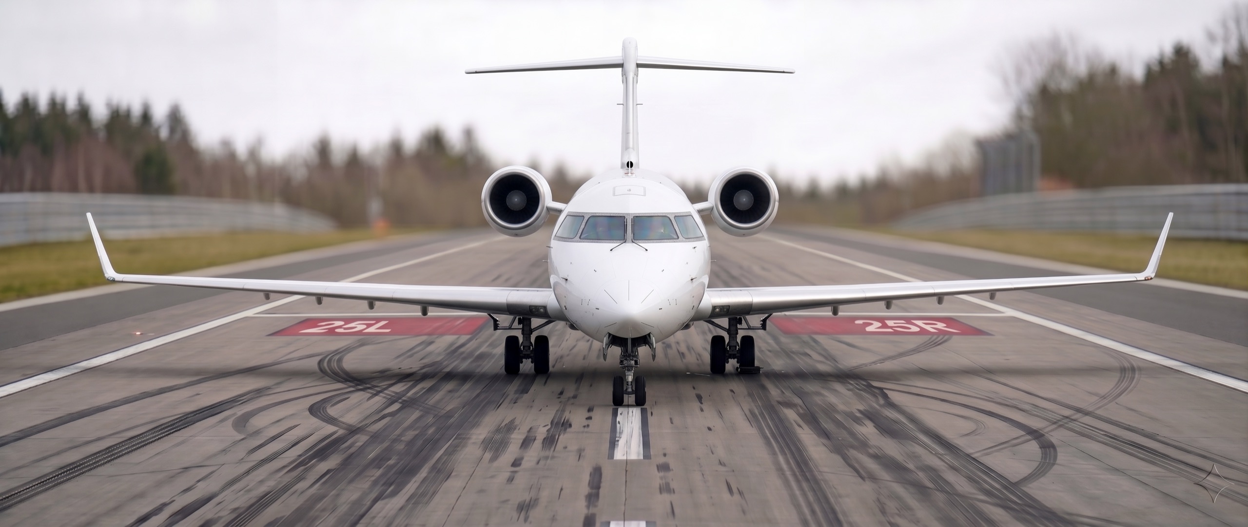 Bombardier CRJ-900 on runway